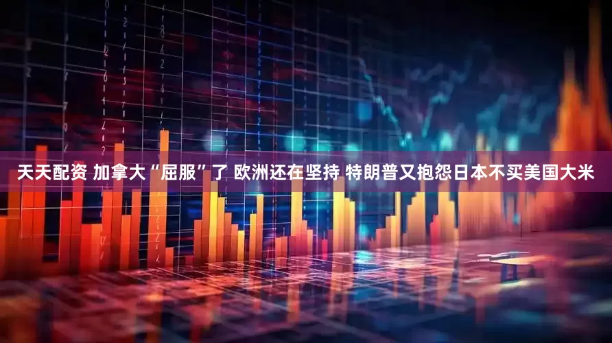 天天配资 加拿大“屈服”了 欧洲还在坚持 特朗普又抱怨日本不买美国大米